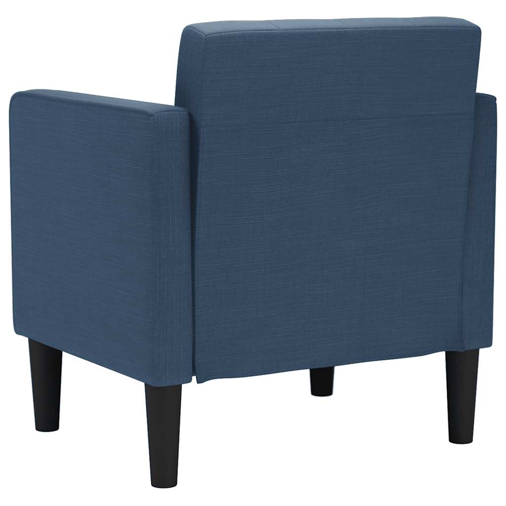 sofastol med armlæn 53 cm stof blå