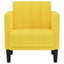 sofastol med armlæn 53 cm stof lysegul