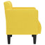 sofastol med armlæn 53 cm stof lysegul