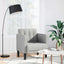 sofastol med armlæn 53 cm stof skygrå