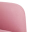 sofastol med armlæn 54 cm fløjl lyserød