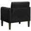 sofastol med armlæn 54 cm fløjl sort