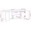 tv-bord 105x33,5x46 cm massivt ru mangotræ sort