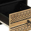 tv-bord 70x33,5x46 cm massivt ru mangotræ sort
