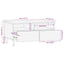 sofabord 80x54x40 cm massivt ru mangotræ sort