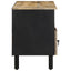 tv-bord 100x33,5x46 cm massivt ru mangotræ sort