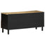 tv-bord 100x33,5x46 cm massivt ru mangotræ sort