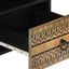 tv-bord 100x33,5x46 cm massivt ru mangotræ sort