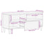 tv-bord 100x33,5x46 cm massivt mangotræ