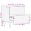 Sengebord 2 stk. Brun 40 x 33,5 x 46 cm Massivt mangotræ