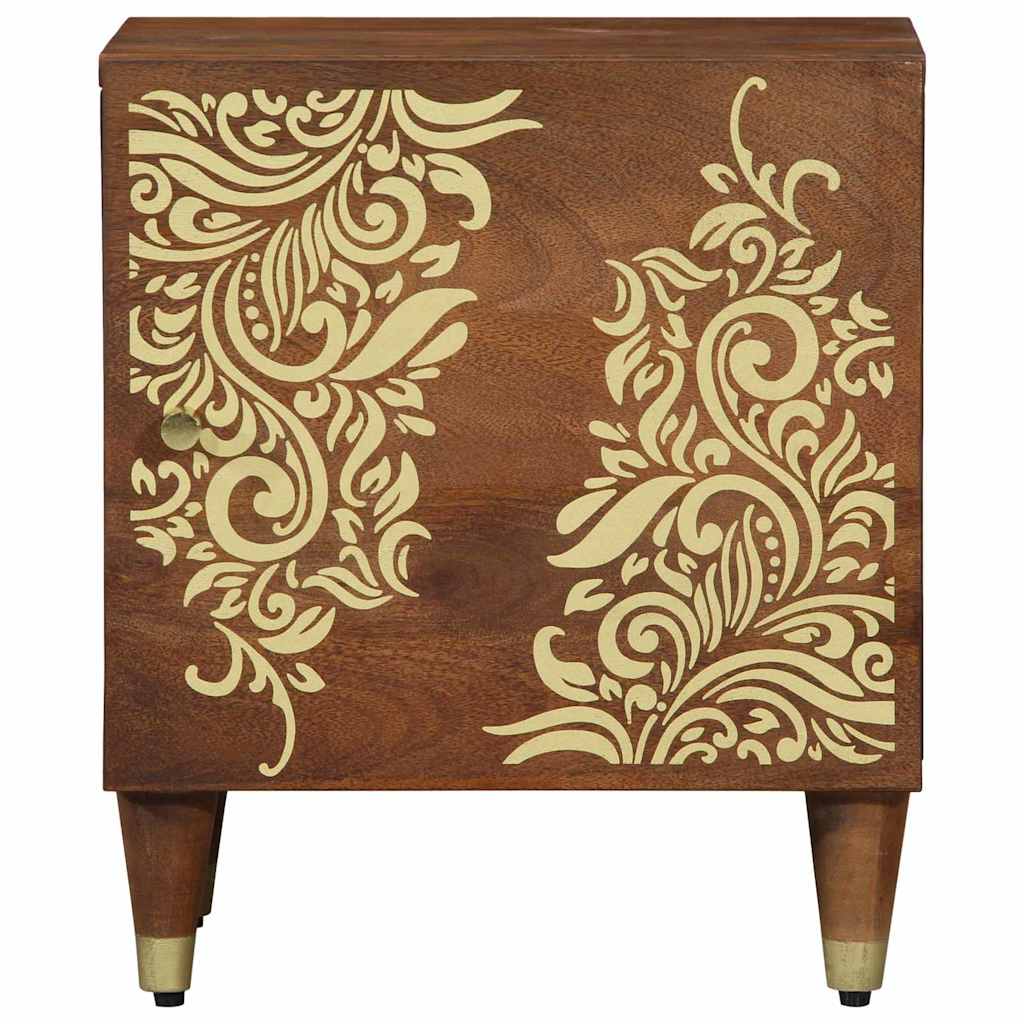 Sengebord med Dør 2 pcs Honningbrun 40 x 33 x 46 cm