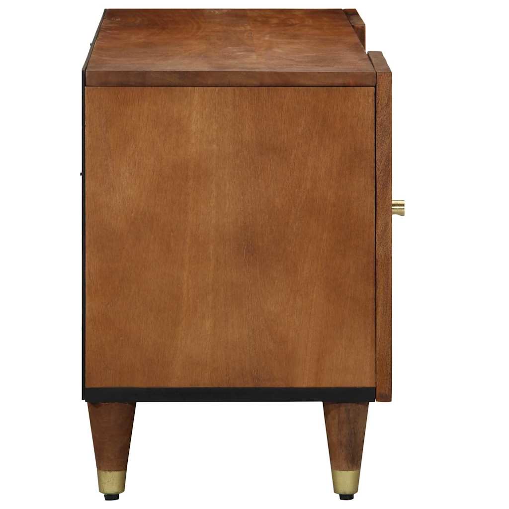 TV-skab med hylde Honningbrun 105 x 33 x 46 cm Massivt mangotræ