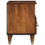 TV-skab med skuffe Honningbrun 70 x 33 x 46 cm Massivt mangotræ