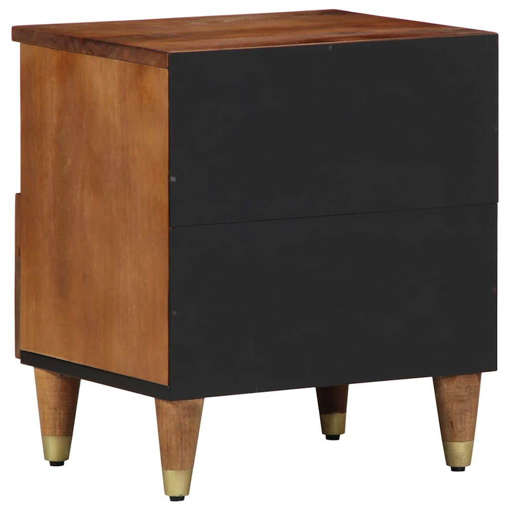 Natskab 2 pcs Honningbrun 40 x 33 x 46 cm Massivt mangotræ