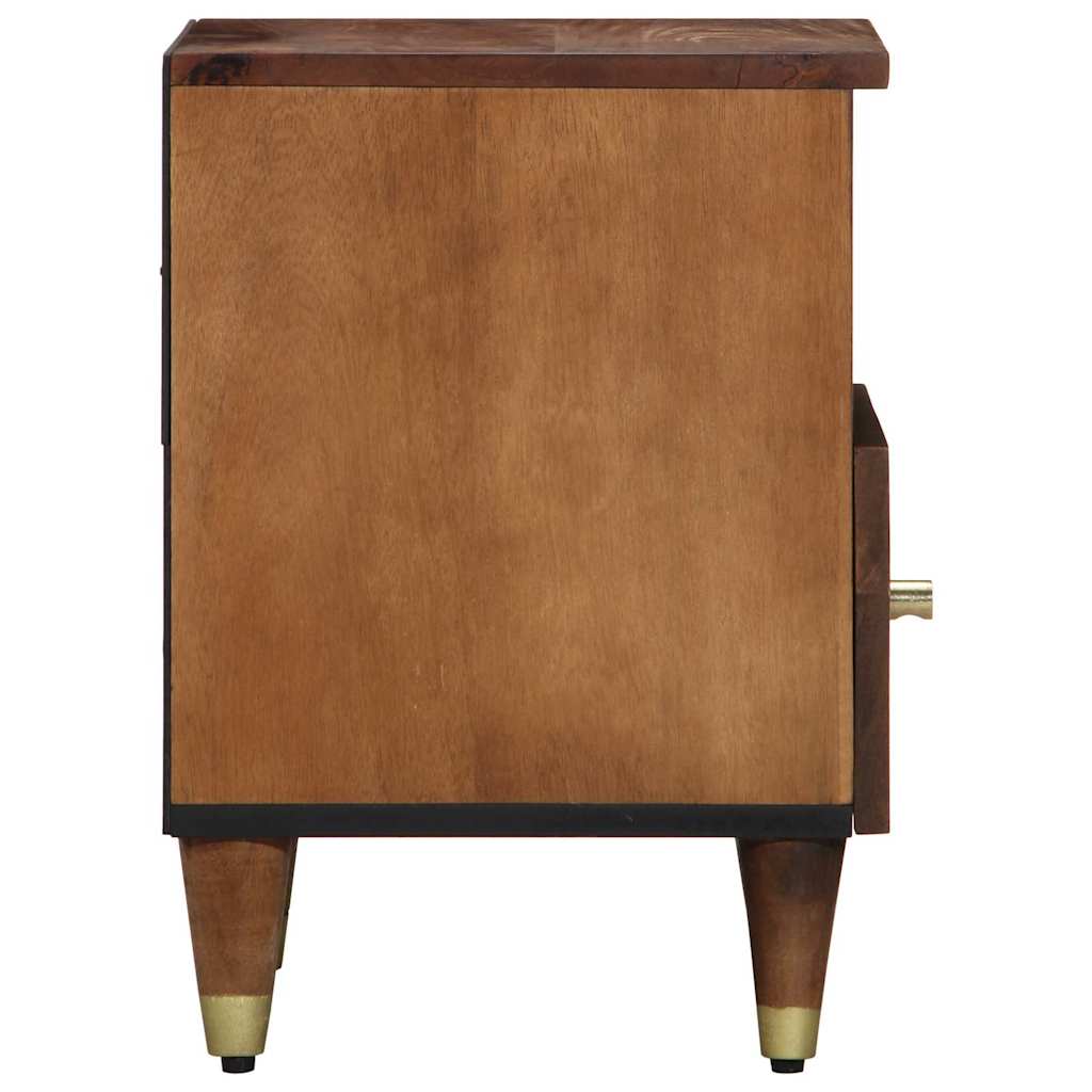 Natskab 2 pcs Honningbrun 40 x 33 x 46 cm Massivt mangotræ