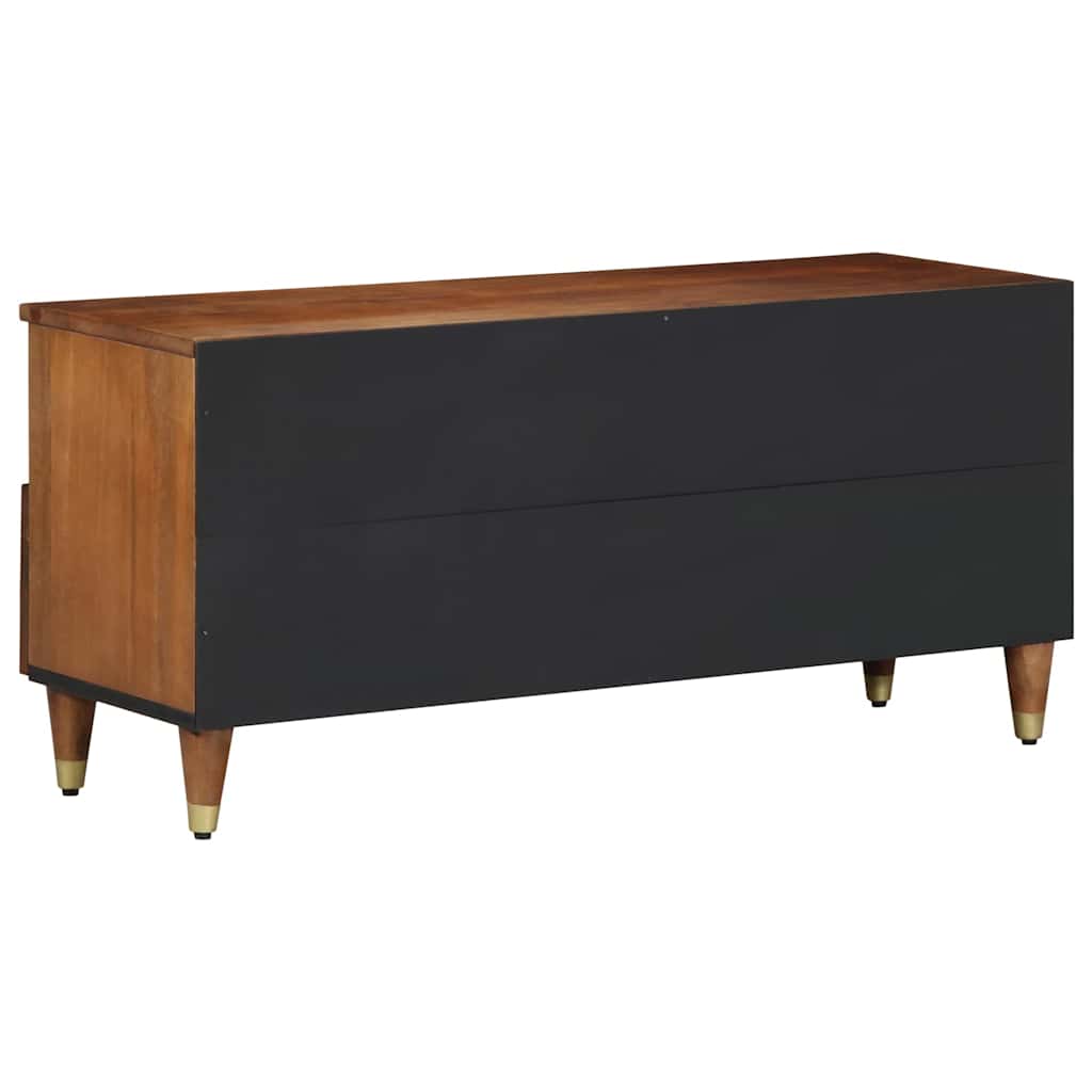 TV-skab med hylde Honningbrun 100 x 33 x 46 cm Massivt mangotræ