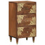 Sideboard med skuffe Brun 40 x 33 x 75 cm Massivt mangotræ