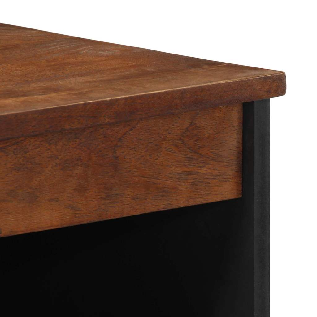 Sideboard med hylde Brun 60 x 33 x 75 cm Massivt mangotræ