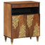 Sideboard med hylde Brun 60 x 33 x 75 cm Massivt mangotræ