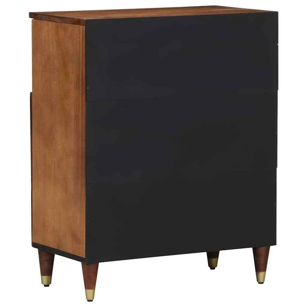 Sideboard med hylde Brun 60 x 33 x 75 cm Massivt mangotræ