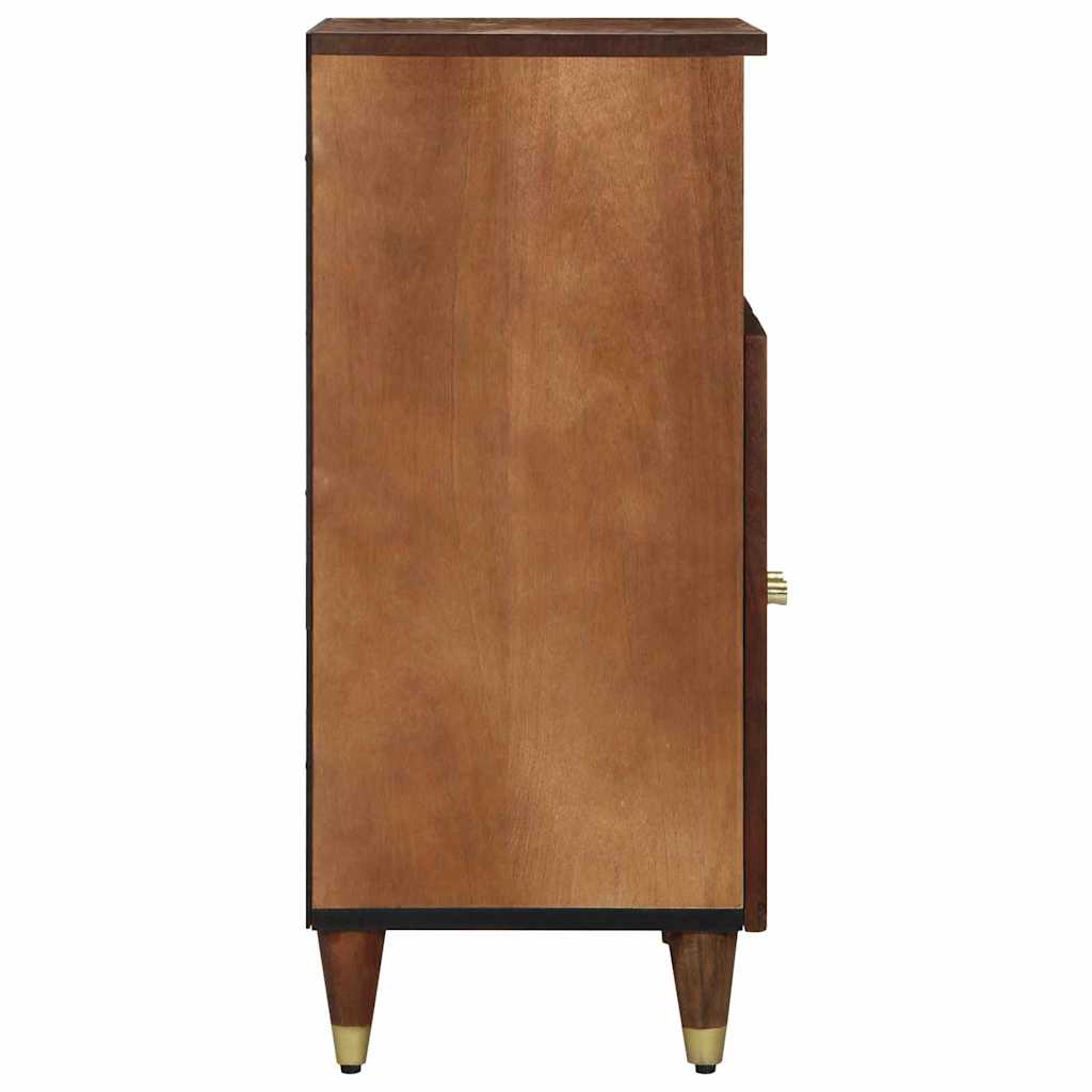 Sideboard med hylde Brun 60 x 33 x 75 cm Massivt mangotræ