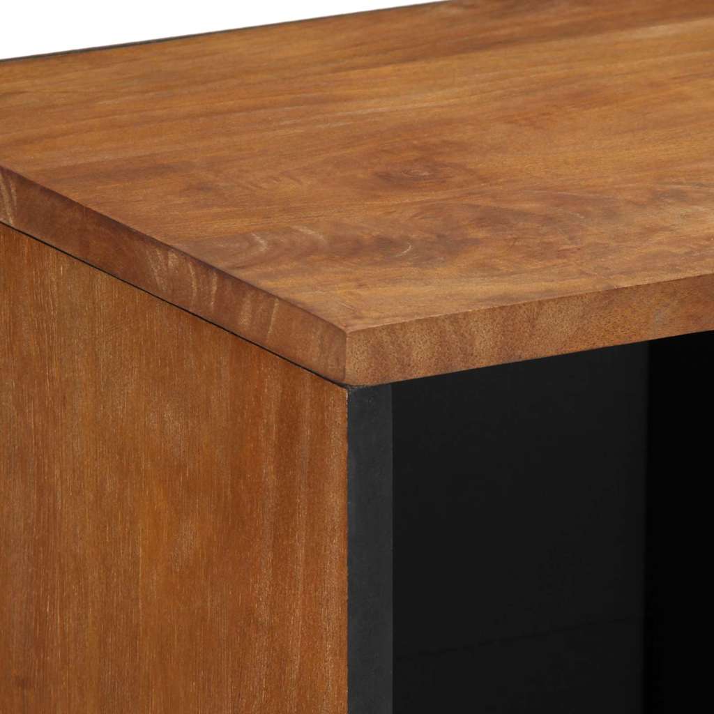 Sideboard med hylde Brun 80 x 33 x 75 cm Massivt mangotræ