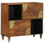 Sideboard med hylde Brun 80 x 33 x 75 cm Massivt mangotræ
