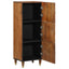 Highboard med hylde Brun 40 x 33 x 110 cm Massivt mangotræ