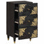 Sideboard med skuffe Sort 40 x 33 x 75 cm Massivt mangotræ