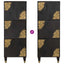 Highboard med hylde Sort 40 x 33 x 110 cm Massivt mangotræ