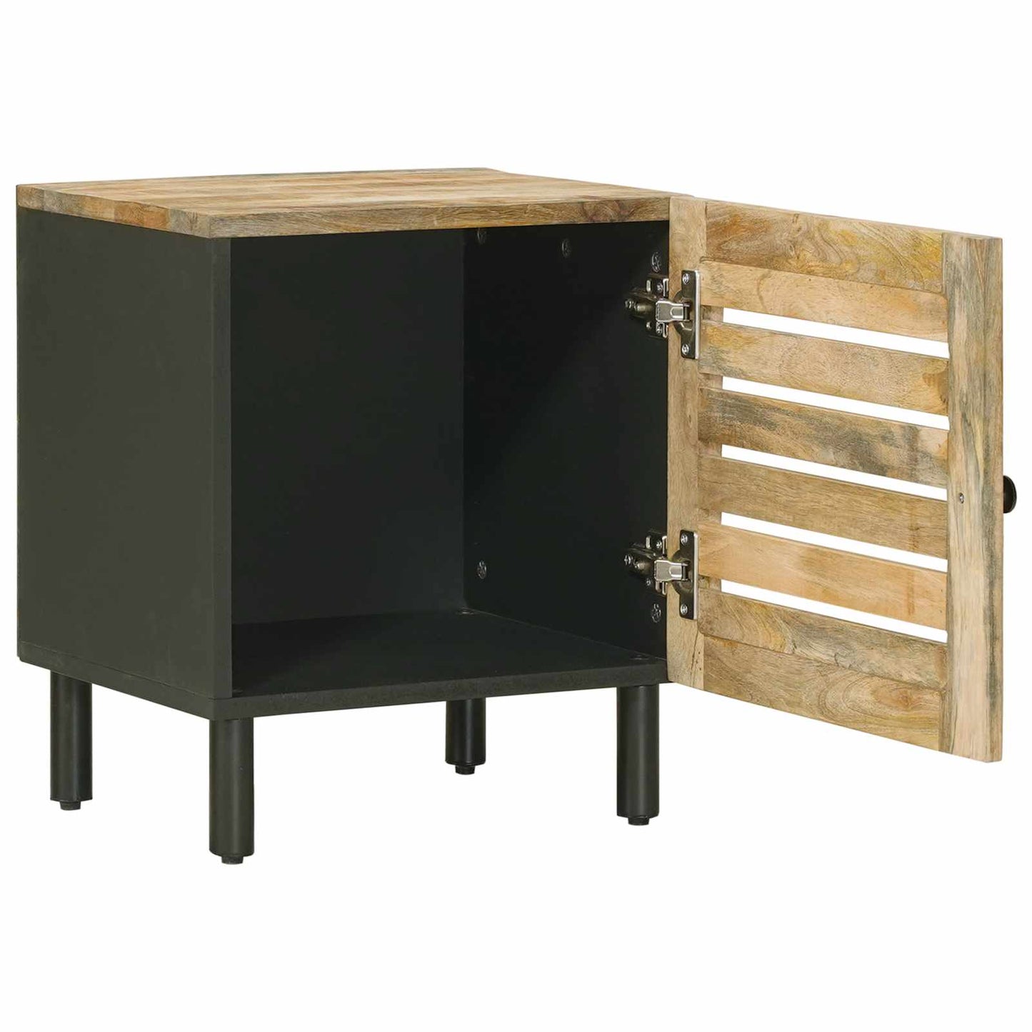 Sengebord 2 stk. Naturfarvet 40 x 33 x 46 cm Massivt mangotræ