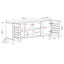 Opbevaringsskabe Naturfarvet 105 x 33 x 46 cm Massivt mangotræ