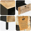 Opbevaringsskabe Naturfarvet 70 x 33 x 46 cm Massivt mangotræ