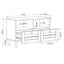 Opbevaringsskabe Naturfarvet 70 x 33 x 46 cm Massivt mangotræ