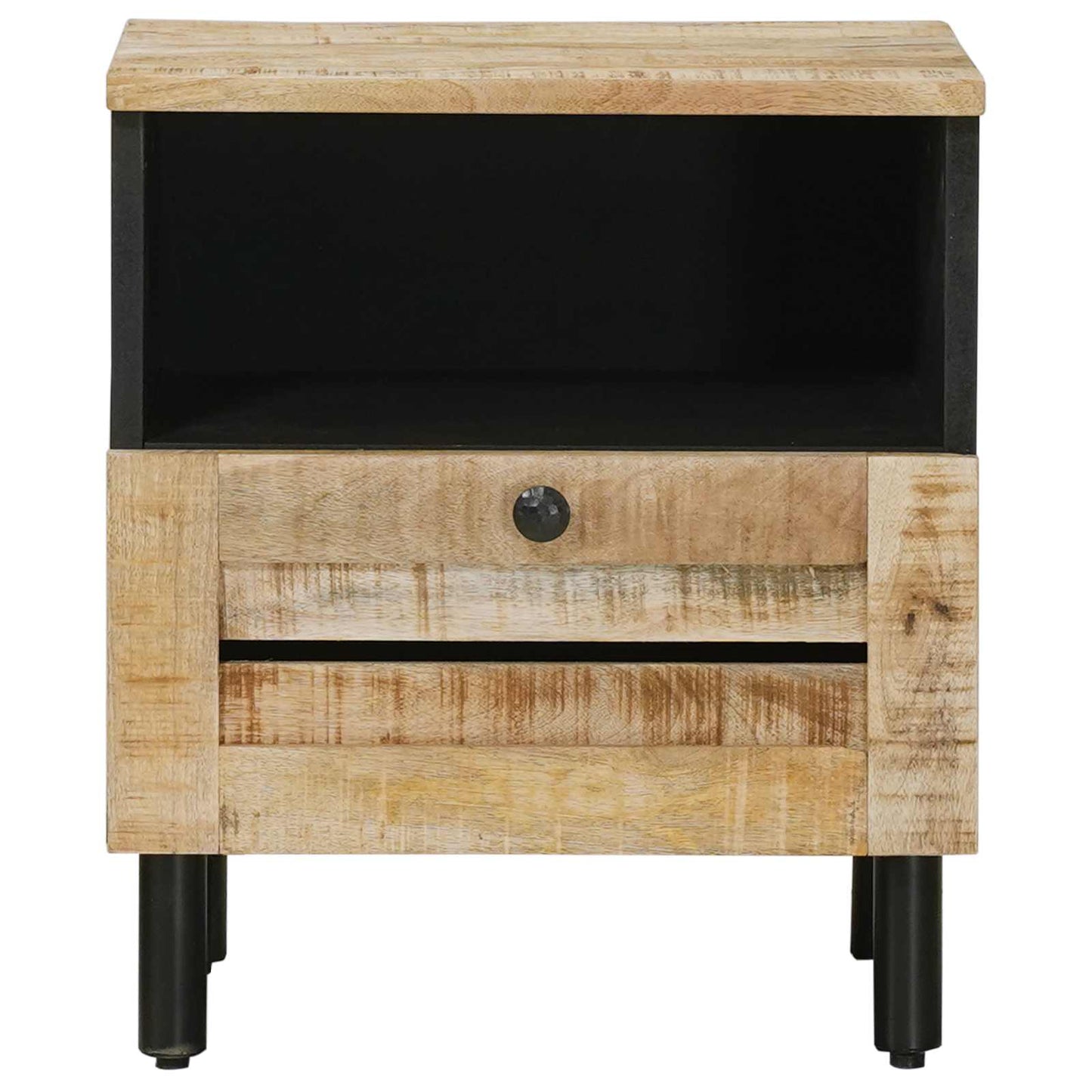 Sengebord 2 pcs Brun 40 x 33 x 46 cm Massivt mangotræ