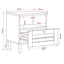 Sengebord 2 pcs Brun 40 x 33 x 46 cm Massivt mangotræ