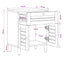 Sengebord Naturfarvet 50 x 33 x 60 cm Massivt mangotræ
