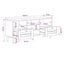 Opbevaringsskabe Naturfarvet 100 x 33 x 46 cm Massivt mangotræ