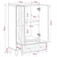 Opbevaringsskabe Naturfarvet 60 x 33 x 100 cm Massivt mangotræ