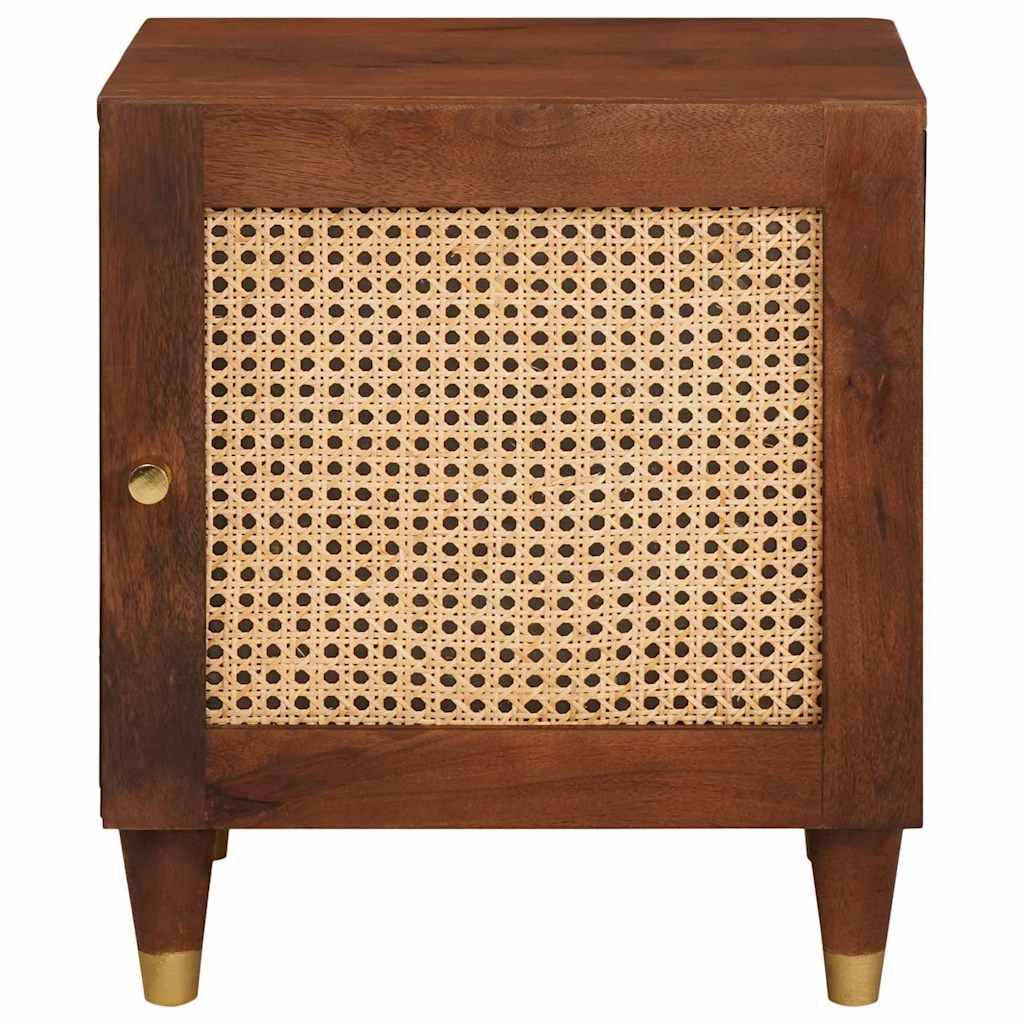 Natskab 2 pcs Brun 40 x 33,5 x 46 cm Massivt akacietræ