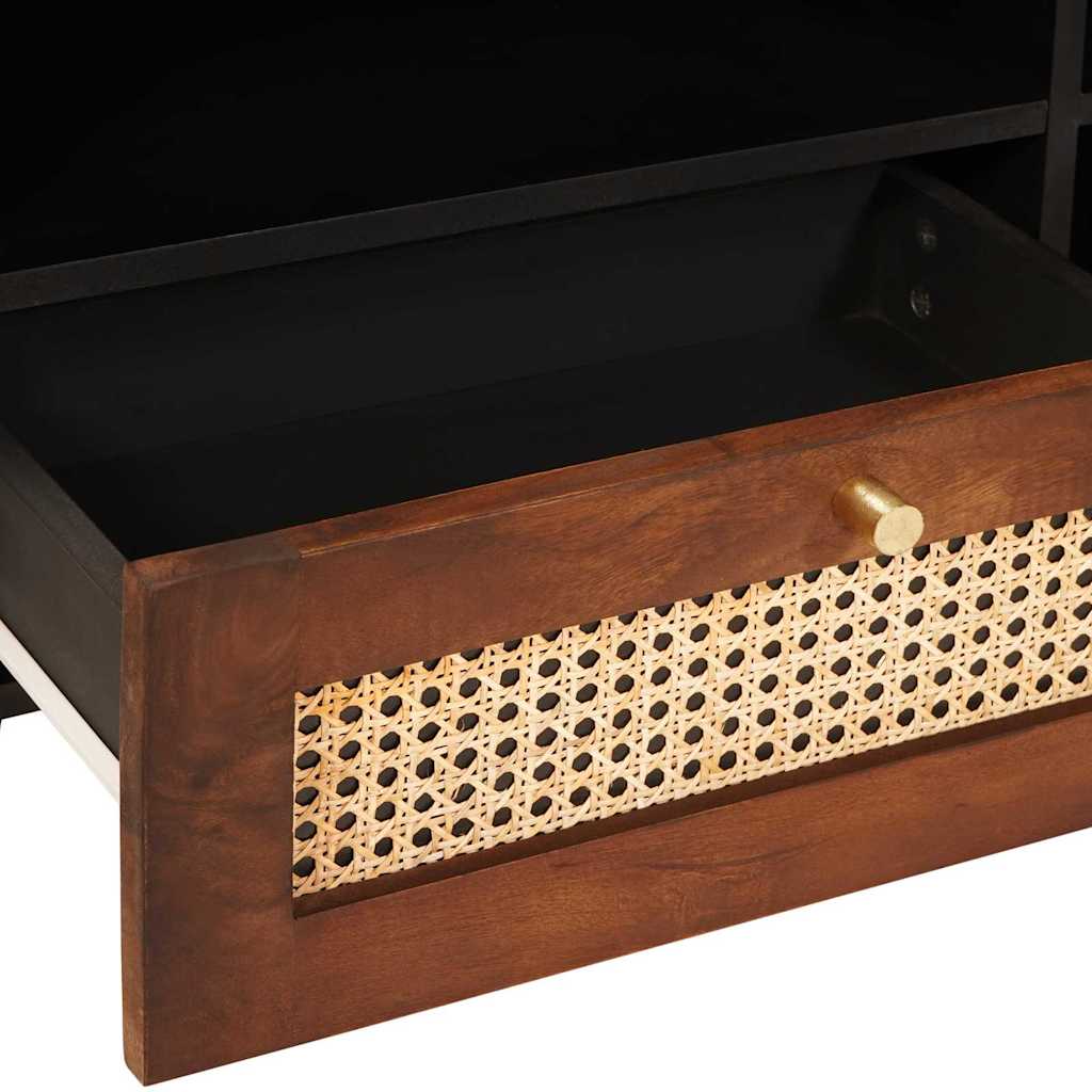 TV-skab med skuffe Brun 80 x 33,5 x 46 cm Massivt mangotræ