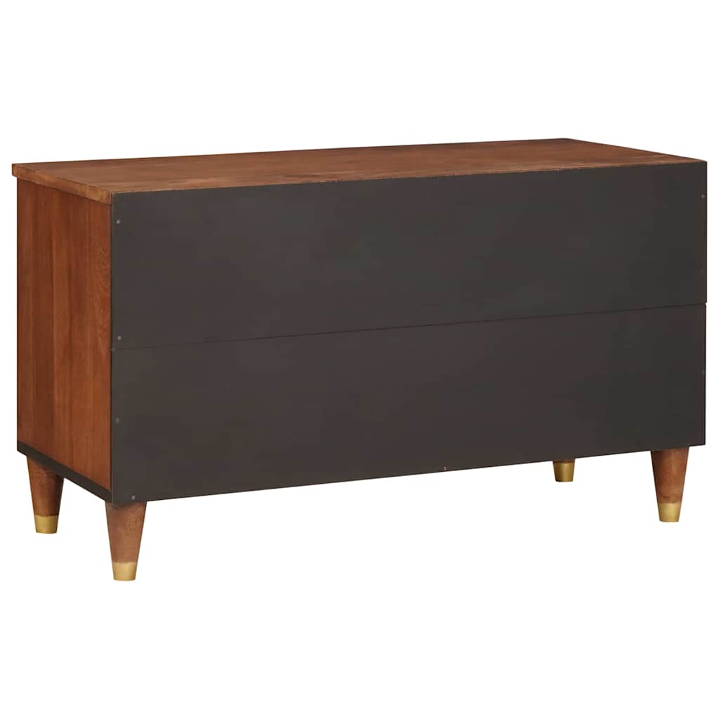 TV-skab med skuffe Brun 80 x 33,5 x 46 cm Massivt mangotræ