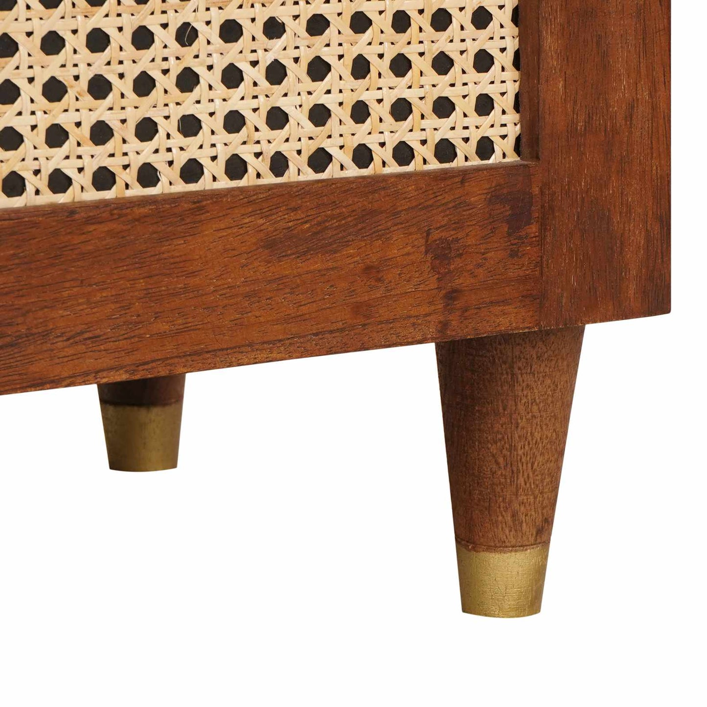 Sideboard med skuffe Brun 40 x 33,5 x 75 cm Massivt mangotræ