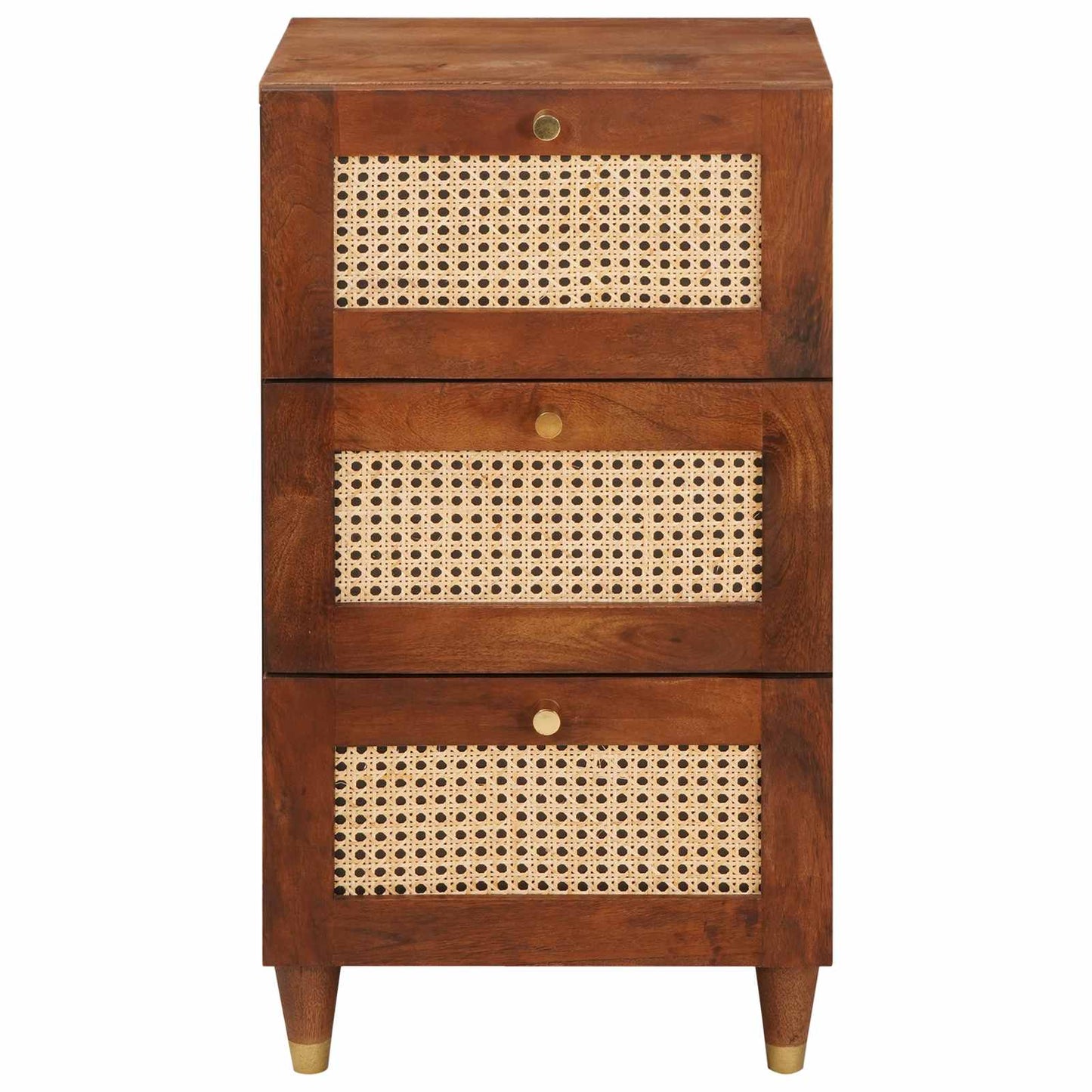 Sideboard med skuffe Brun 40 x 33,5 x 75 cm Massivt mangotræ