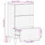 Sideboard med skuffe Brun 40 x 33,5 x 75 cm Massivt mangotræ