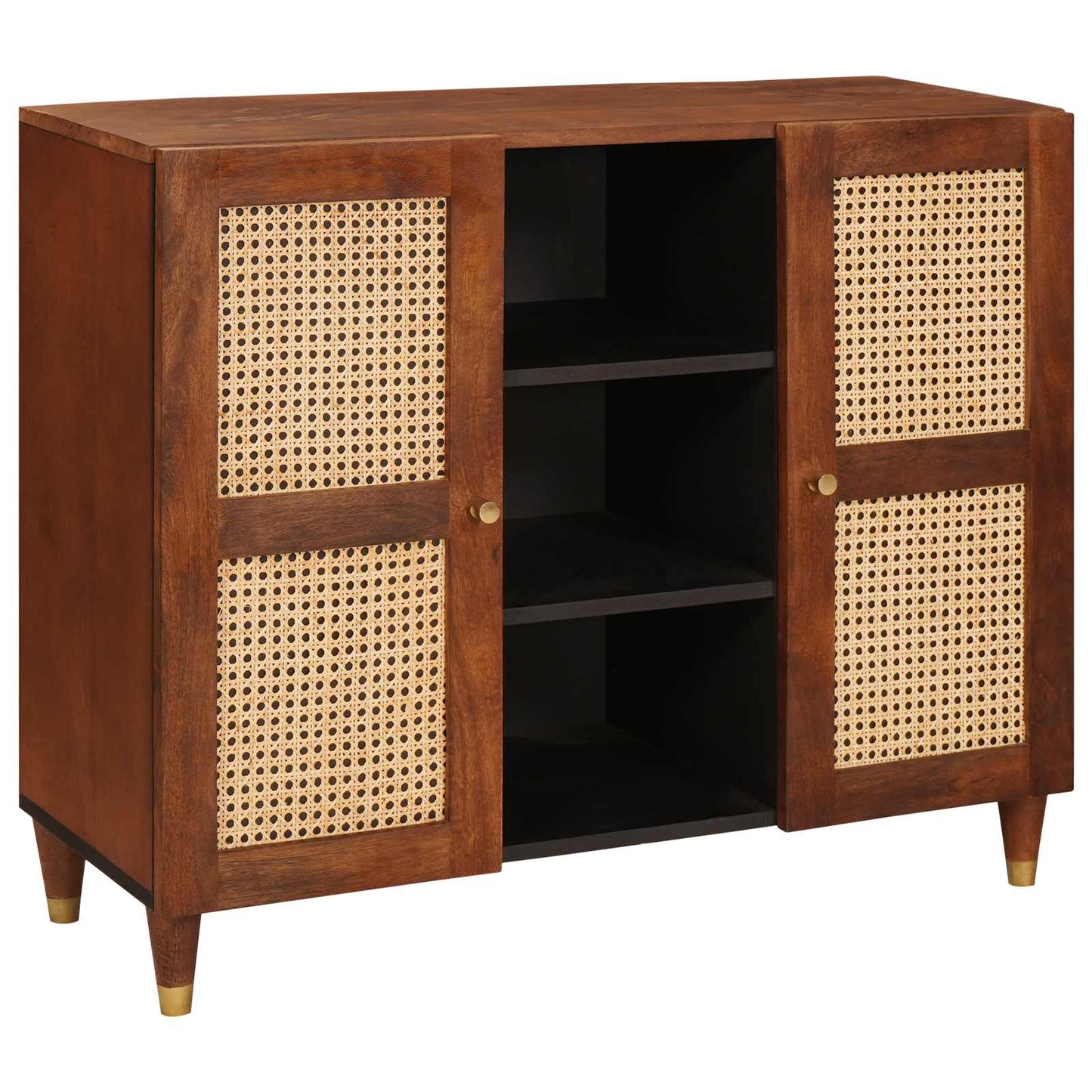 Sideboard Brun 90 x 33,5 x 75 cm Massivt mangotræ