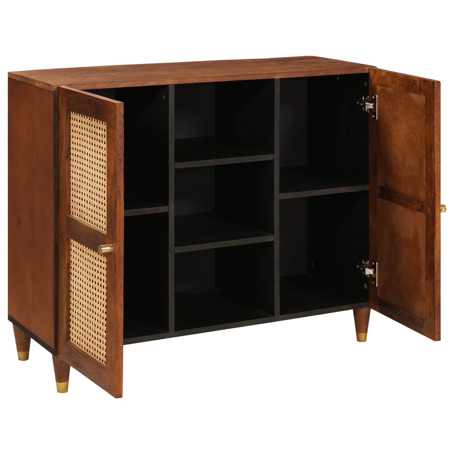 Sideboard Brun 90 x 33,5 x 75 cm Massivt mangotræ
