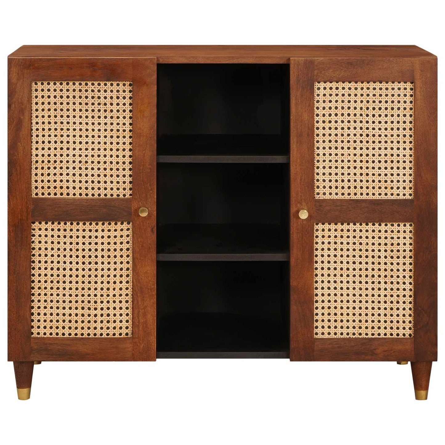 Sideboard Brun 90 x 33,5 x 75 cm Massivt mangotræ