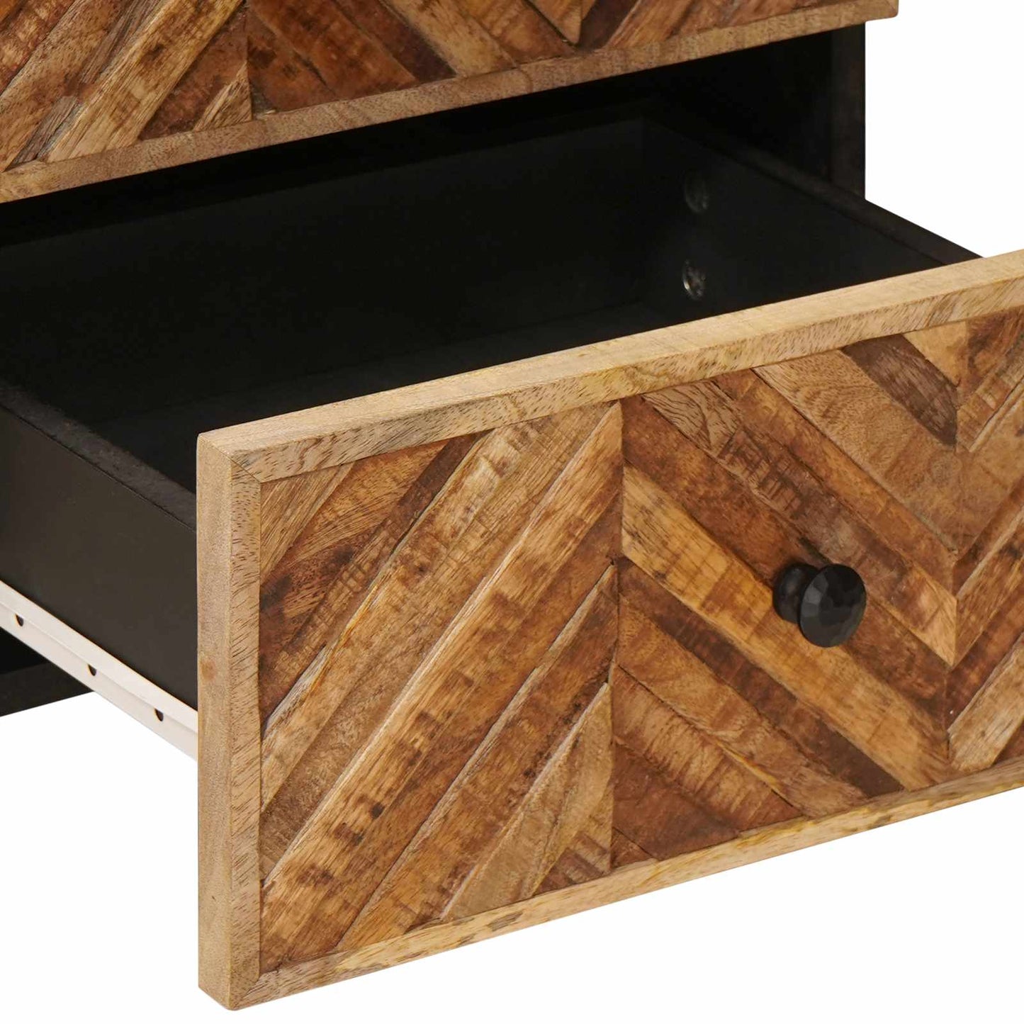 Sengebord med skuffe Brun 40 x 33,5 x 46 cm Massivt mangotræ