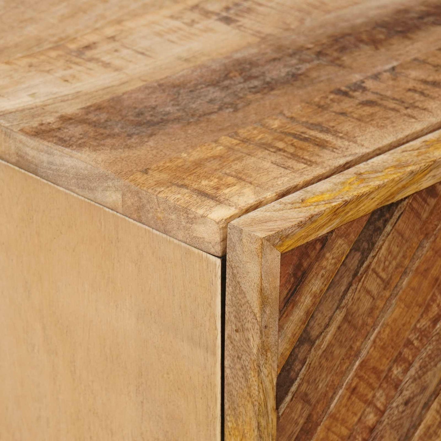 Sengebord 2 pcs Brun 40 x 33,5 x 46 cm Massivt mangotræ